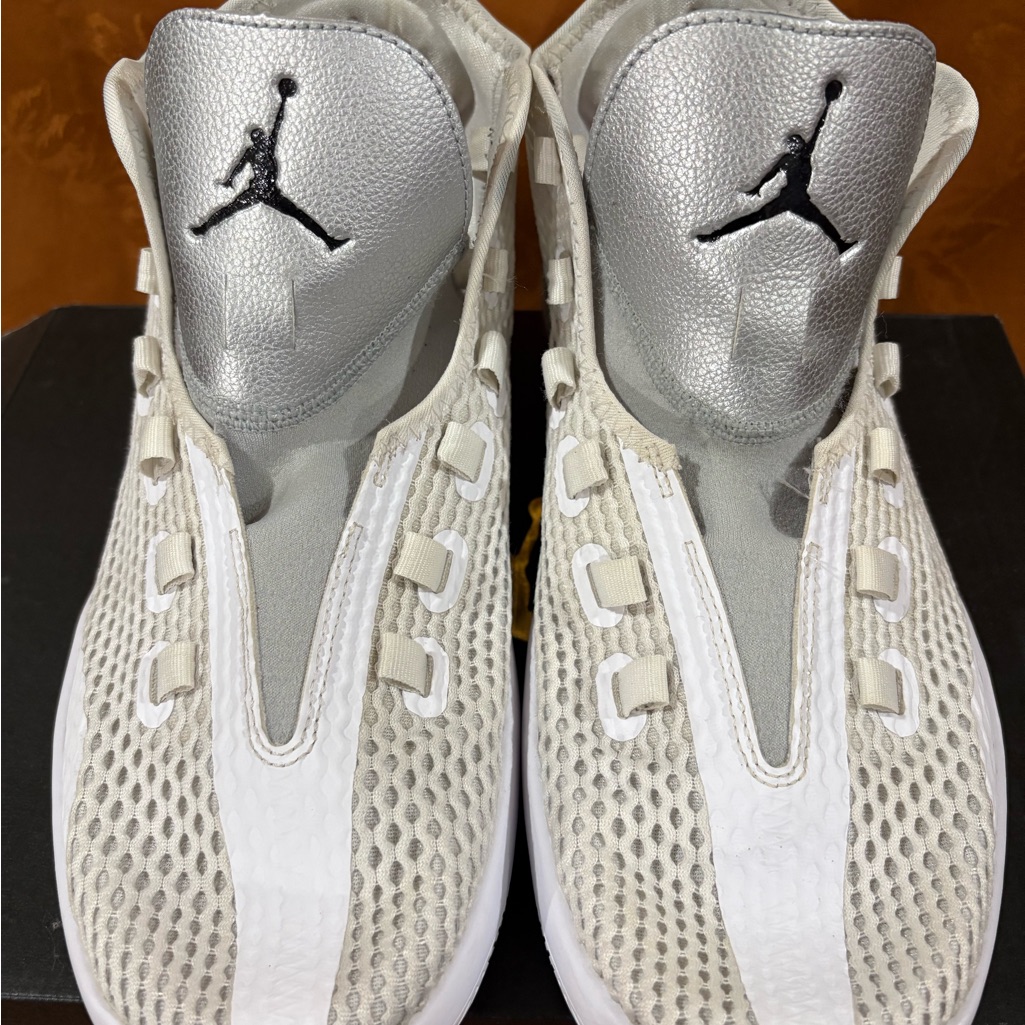 Air Jordan White And Gray Athletic Shoes